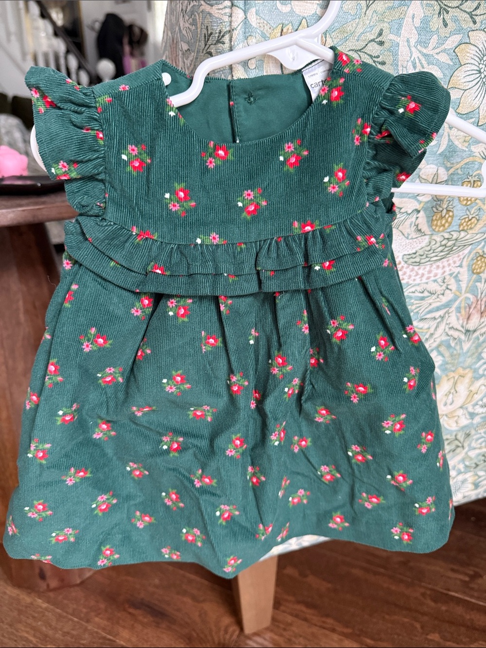 Carters corduroy Christmas dress 3m